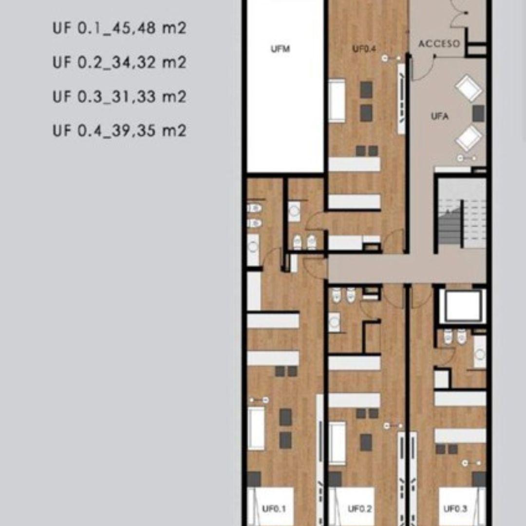 Exclusivo Departamento Monoambiente con Patio y Cochera – Edificio España Way